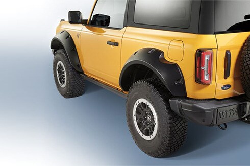 Discover Ford Bronco Accessories in PR, Fender Flares By Bushwacker, Preassembled, Black Textured Finish, For 2-Door
